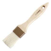 Winco WFB-15 1-1/2&quot; Flat Wide Pastry/Basting Brush with Wooden Handle