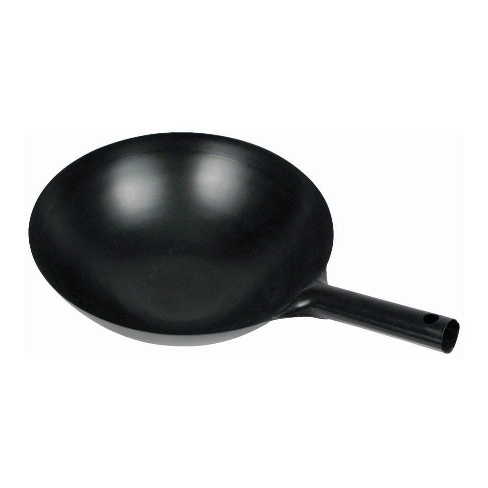 Winco WOK-34 Black Carbon Steel Chinese Iron Wok 14"