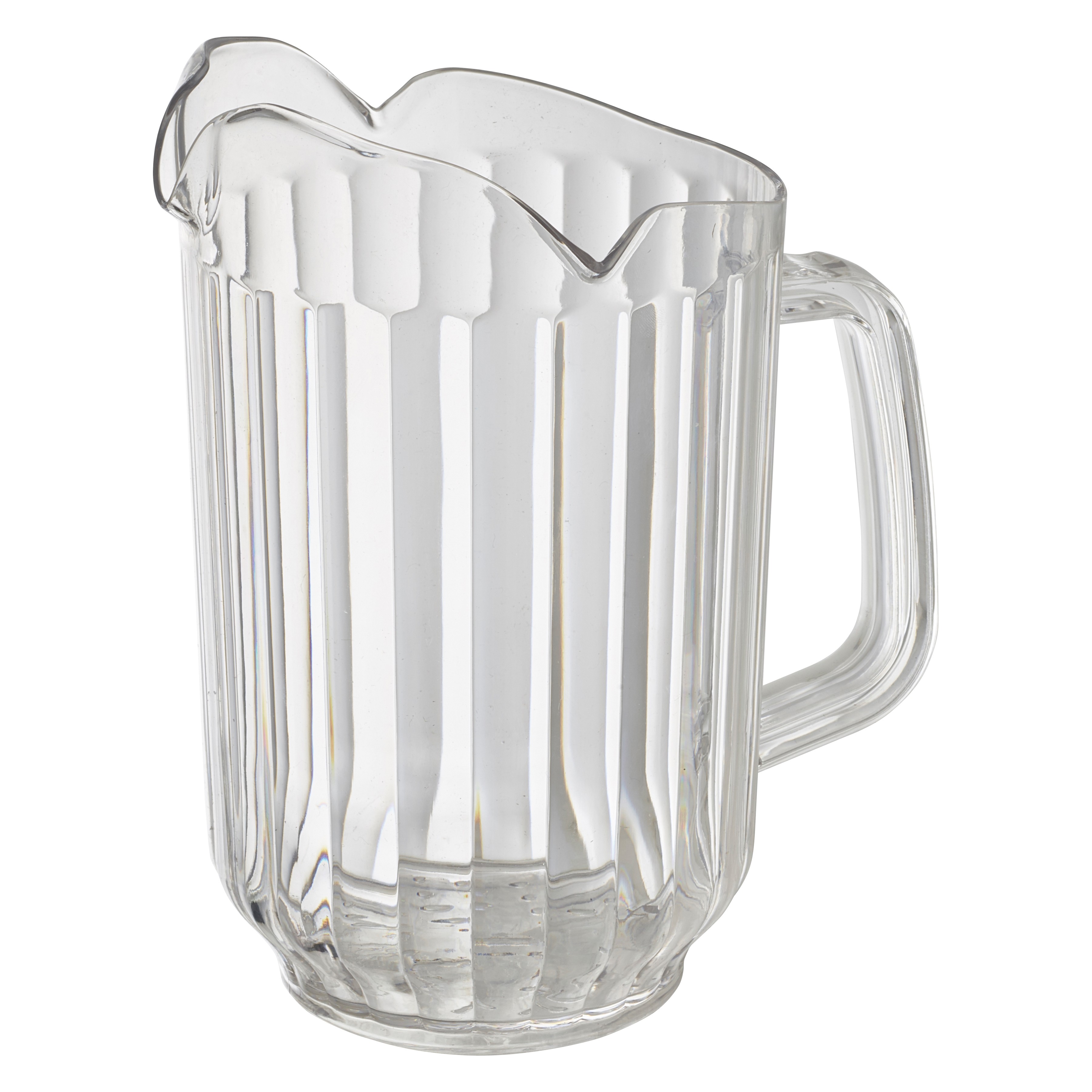 Winco WPCT-60C Clear Polycarbonate 60 oz. 3-Spout Water Pitcher