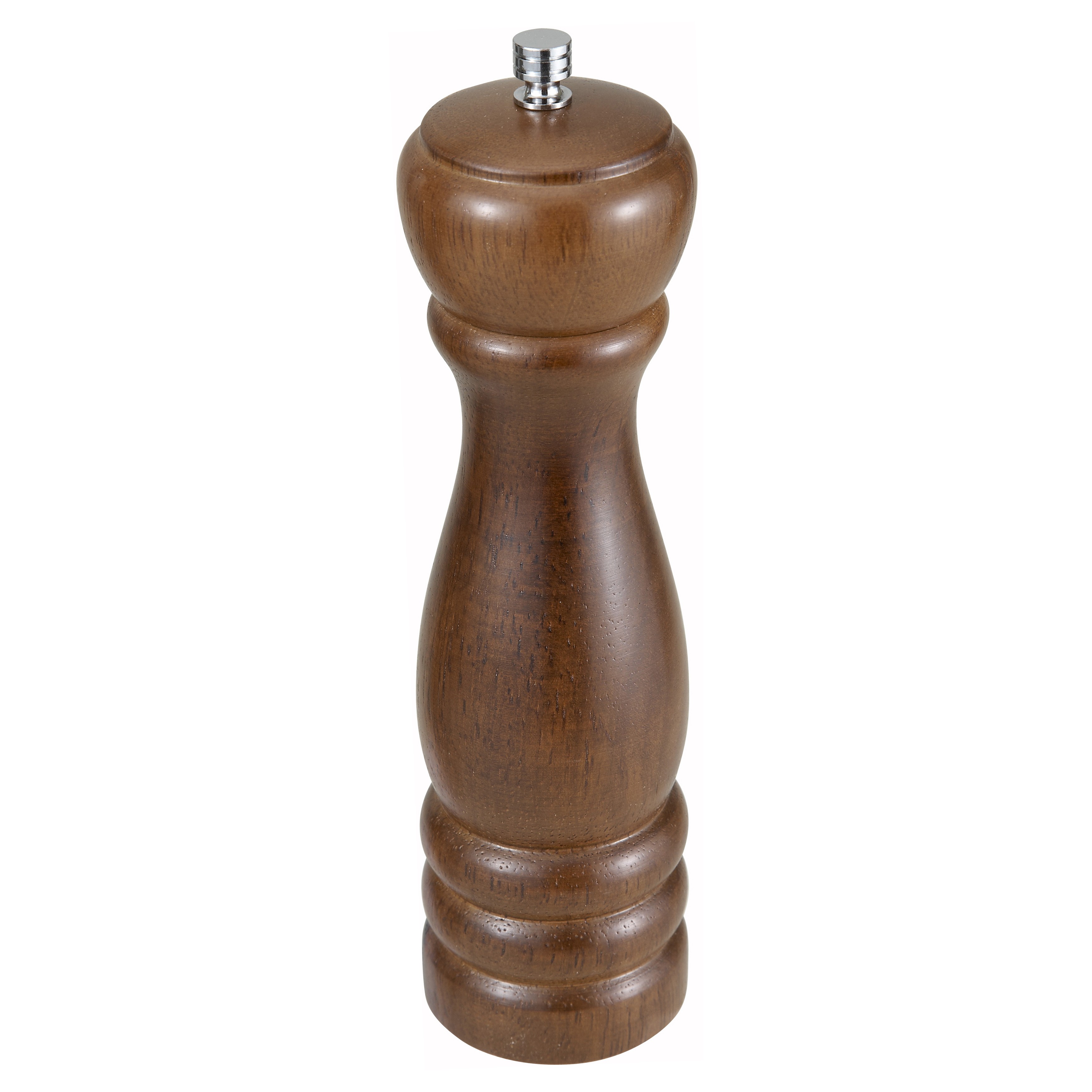 Winco WPM-08 Wood Pepper Mill 8"H