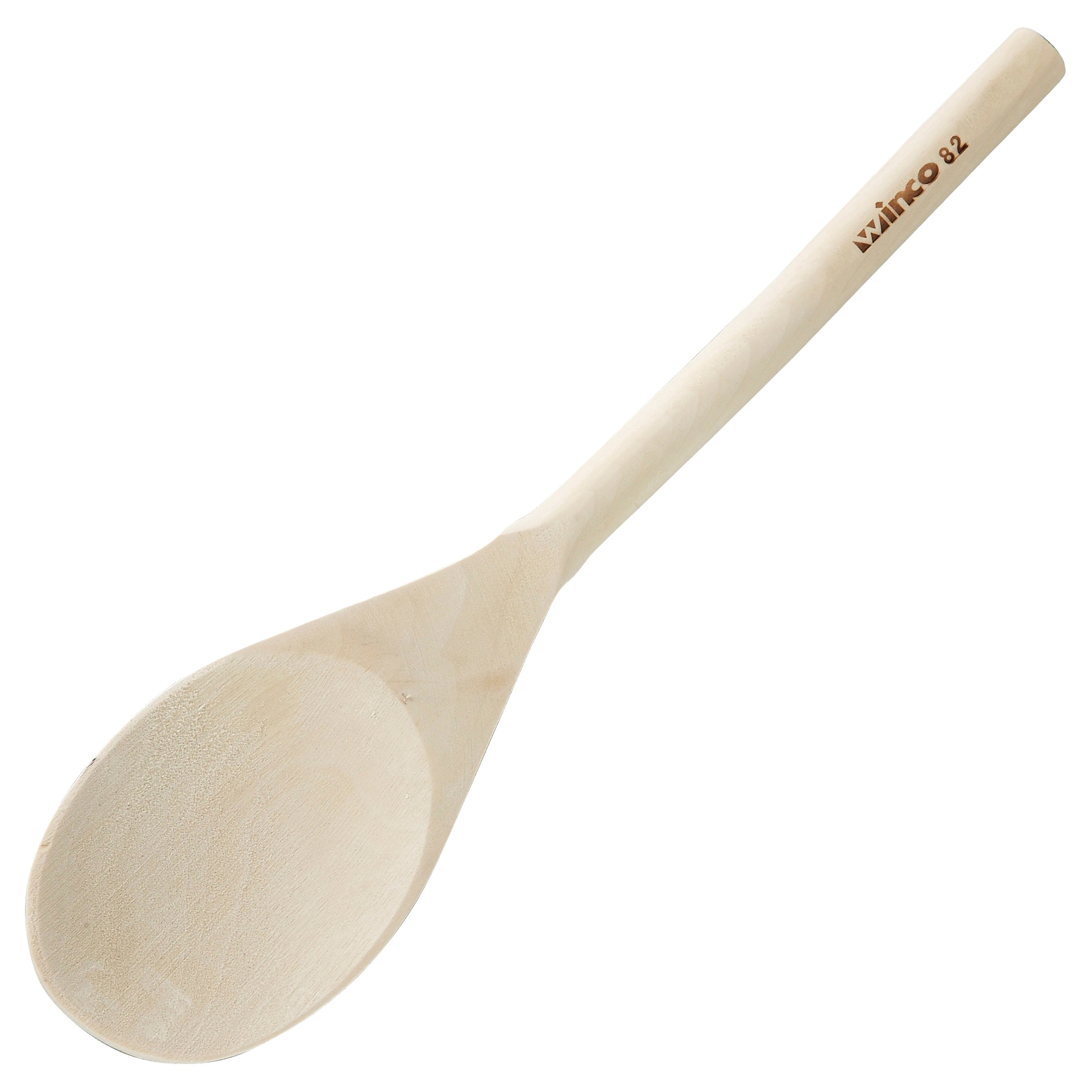 Winco WWP-12 Natural Finish Wooden Spoon 12"