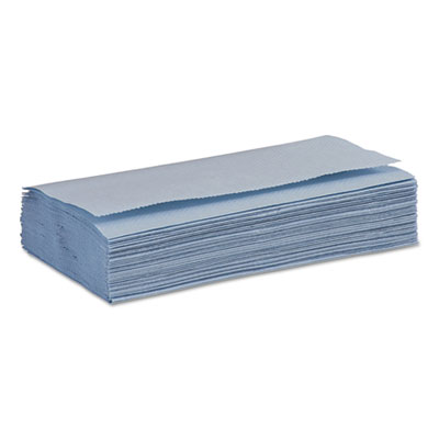 Windshield Paper Towels, Unscented, 9.125 x 10.25, Blue, 250/Pack, 9 Packs/Carton