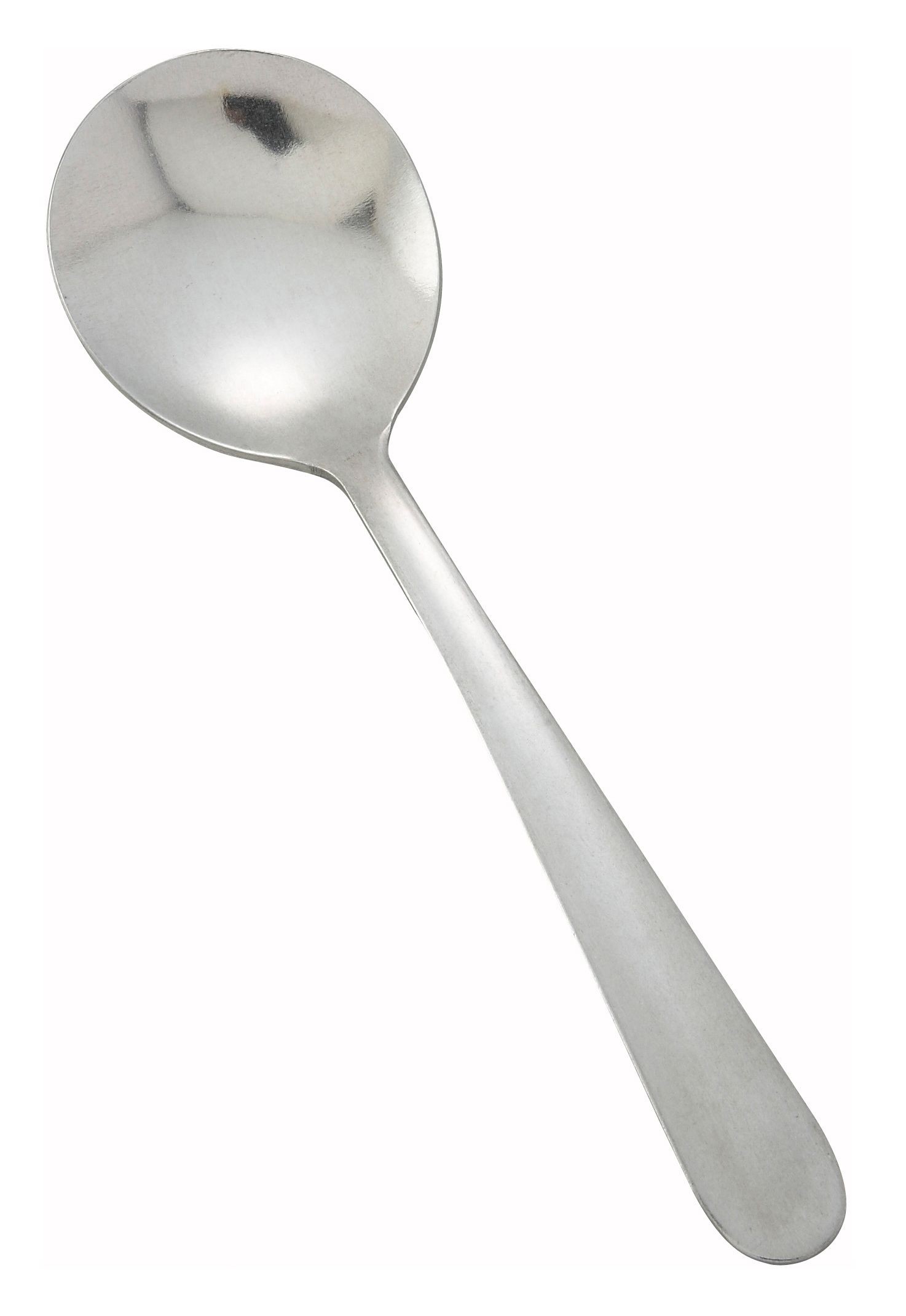 Winco 0012-04 Windsor Heavy Weight 18/0 Stainless Steel Bouillon Spoon (12/Pack)