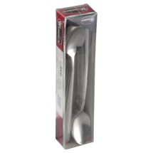 Winco 0082-02 Windsor Medium Weight 18/0 Iced Teaspoon In Clear View Pack (24/Pack)