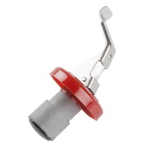 Winco WBS-R Stainless Steel Wine Bottle Stopper with Red Collar