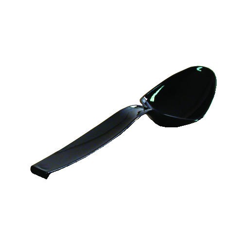 WNA Black Plastic Serving Spoons 9", 144/Case