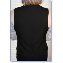 Henry Segal 3600 Women's Longer Black Full Back Vest