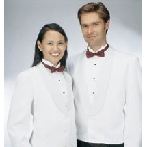 Henry Segal 7205 Women's White Eton Jacket with Cloth Shawl Lapel
