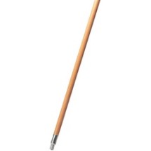 Threaded-Tip Wood Broom/Sweep Handle, 60&quot;, Natural