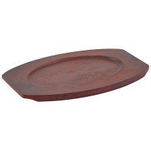 Winco APL-11UL Wood Underliner for 11&quot; Oval Sizzling Platter