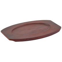Winco APL-12UL Wood Underliner for 12&quot; Oval Sizzling Platter