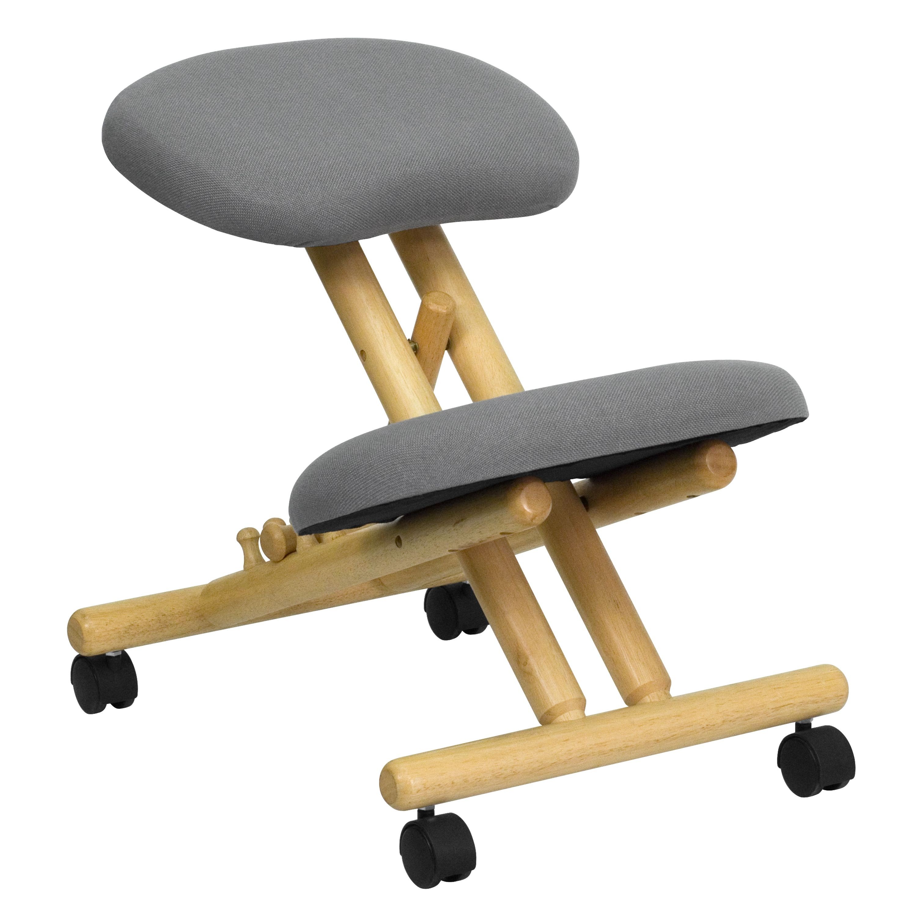 Flash Furniture WL-SB-101-GG Wooden Kneeling Posture Office Chair