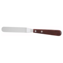 Winco TOS-4 Offset Spatula with 3-3/8&quot; Blade, Wooden Handle