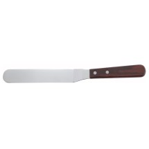 Winco TOS-7 Offset Spatula with 6-3/8&quot; Blade, Wooden Handle