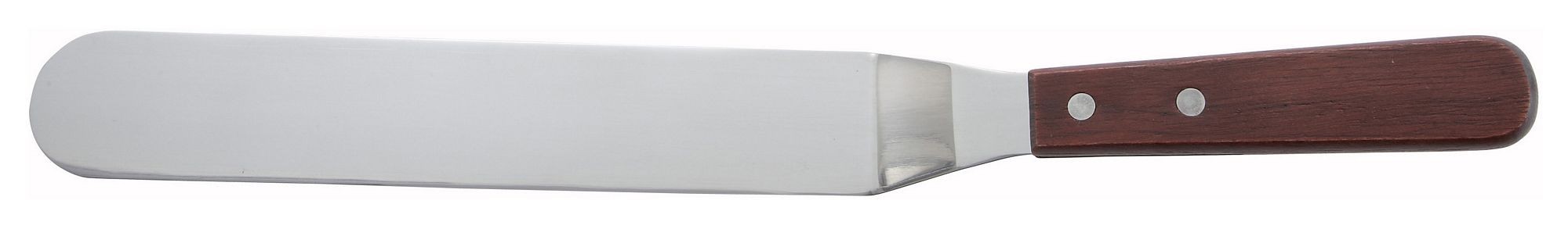 Winco TOS-9 Offset Spatula with 8-3/8" Blade, Wooden Handle