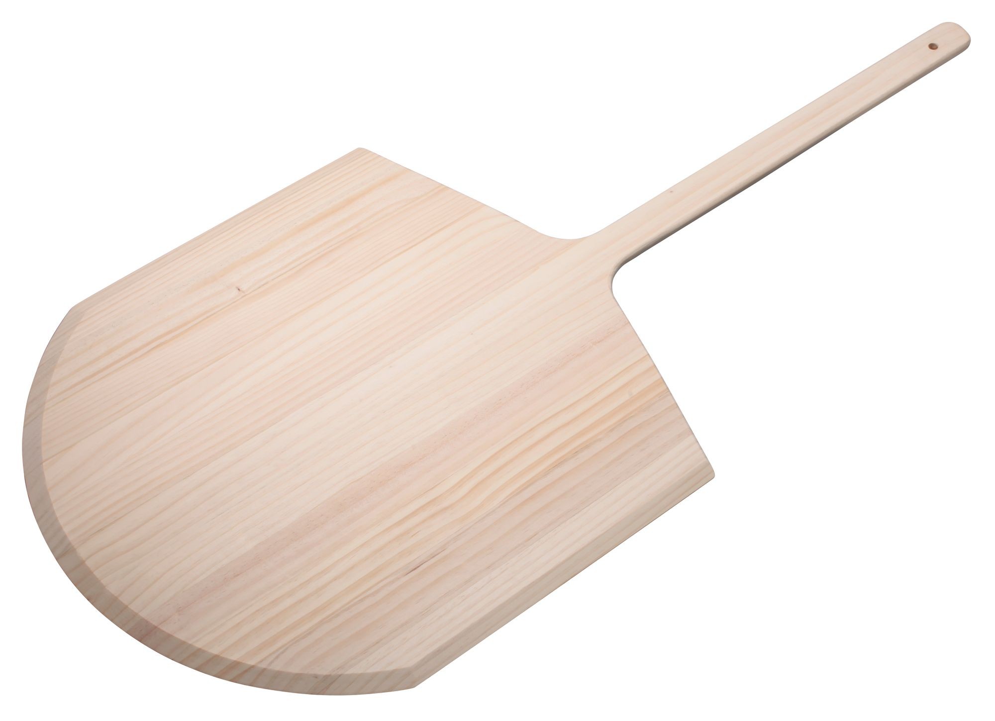 Winco WPP-2042 Wooden Pizza Peel with 20" x 21" Blade, 42" OL