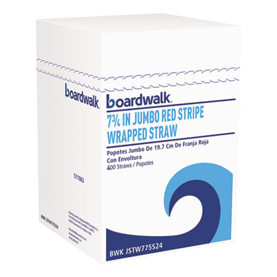Wrapped Jumbo Straws, 7 3/4