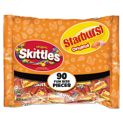 Wrigley's Skittles/Starburst Fun Size, Variety, Individually Wrapped