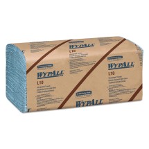 Wypall L10 Windshield Wipers, 2-Ply, 9.3 x 10.25, 16 Packs/Carton