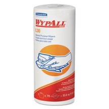 Wypall L30 Perforated Roll Wipers, Unscented, 24 Rolls/Carton