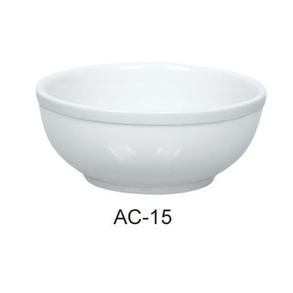 Pack of 36 Super White Yanco AC-36 ABCO 4.5 Saucer Porcelain