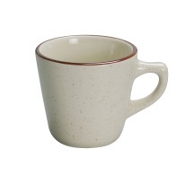 Yanco BR-1 Brown Speckled 3 3/4" Tall Cup