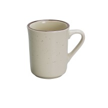 Yanco BR-17 Brown Speckled 3 1/2" Ventura Mug 7 oz.