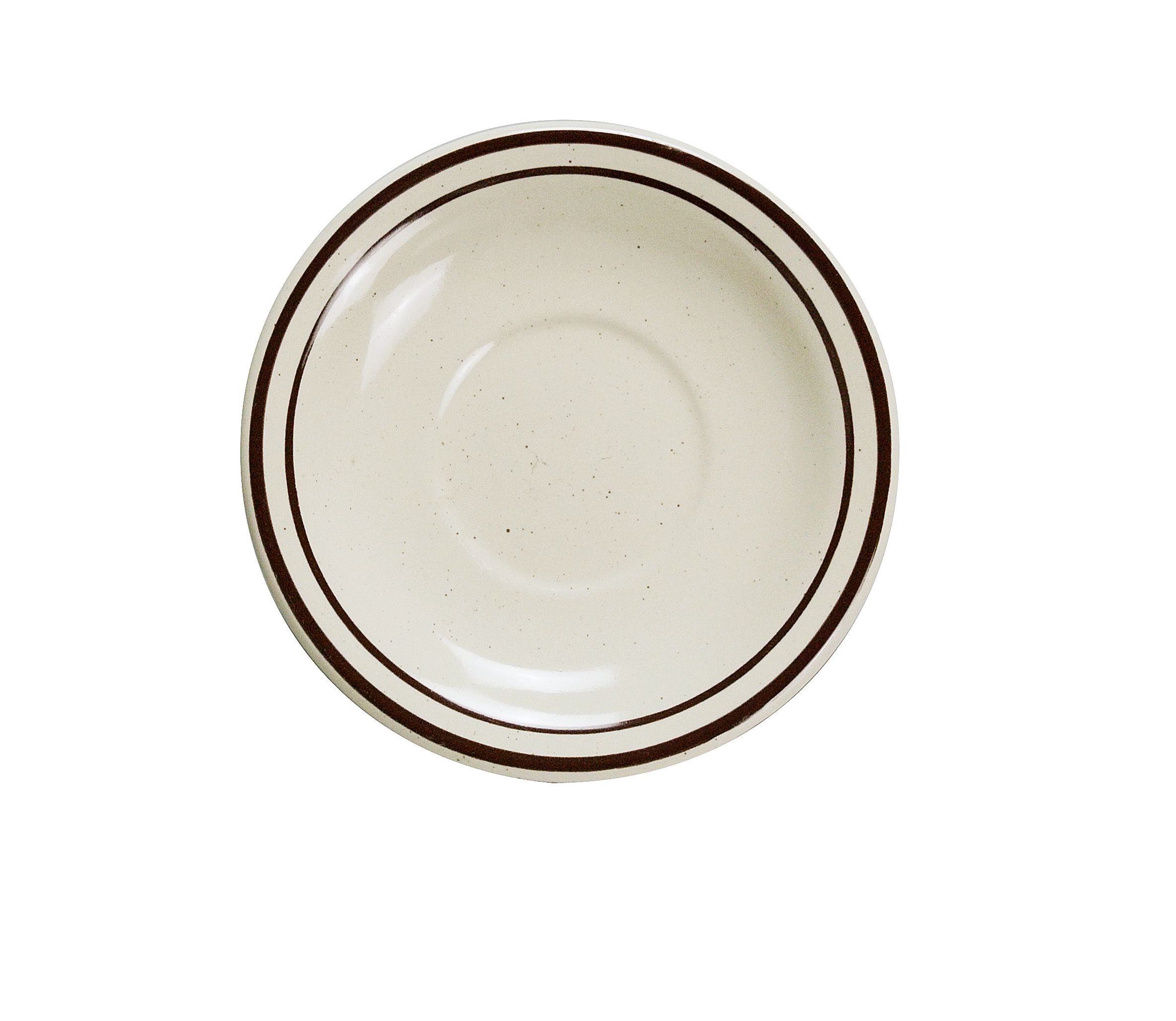 Yanco BR-2 Brown Speckled 5 1/2" Saucer