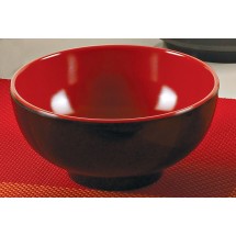 Yanco CR-131 Black Red Two Tone 4 3/4&quot; Rice Bowl