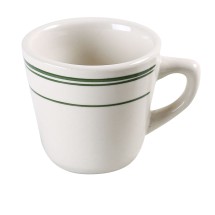 Yanco GB-1 Green Band 3 3/8" Tall Cup 7 oz.