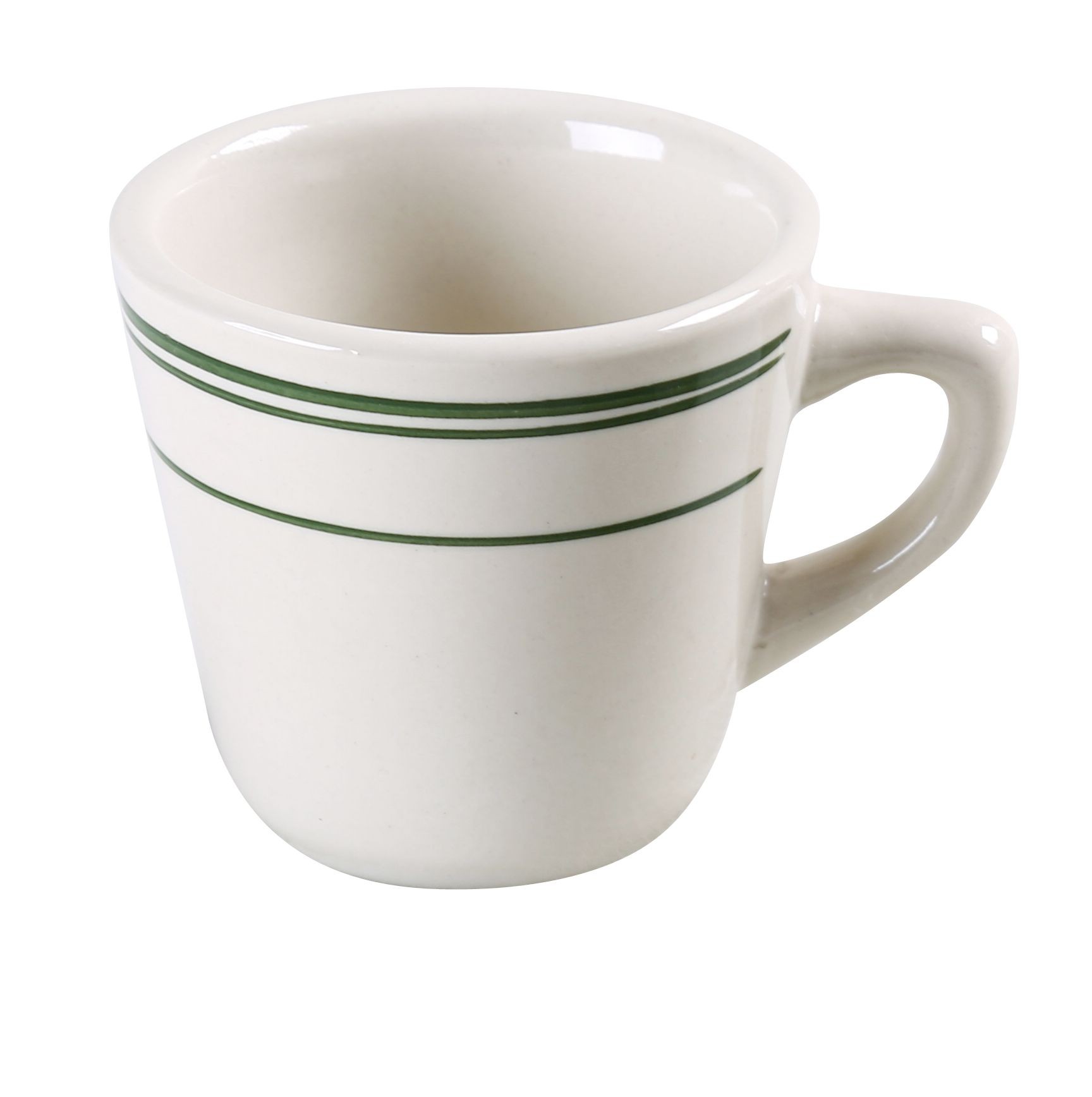 Yanco GB-1 Green Band 3 3/8" Tall Cup 7 oz.