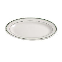 Yanco GB-13 Green Band 11 1/2" Oval Platter