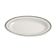 Yanco GB-19 Green Band 13 1/2" Oval Platter