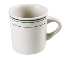 Yanco GB-38 Green Band 3 1/8" Mug 8 oz.