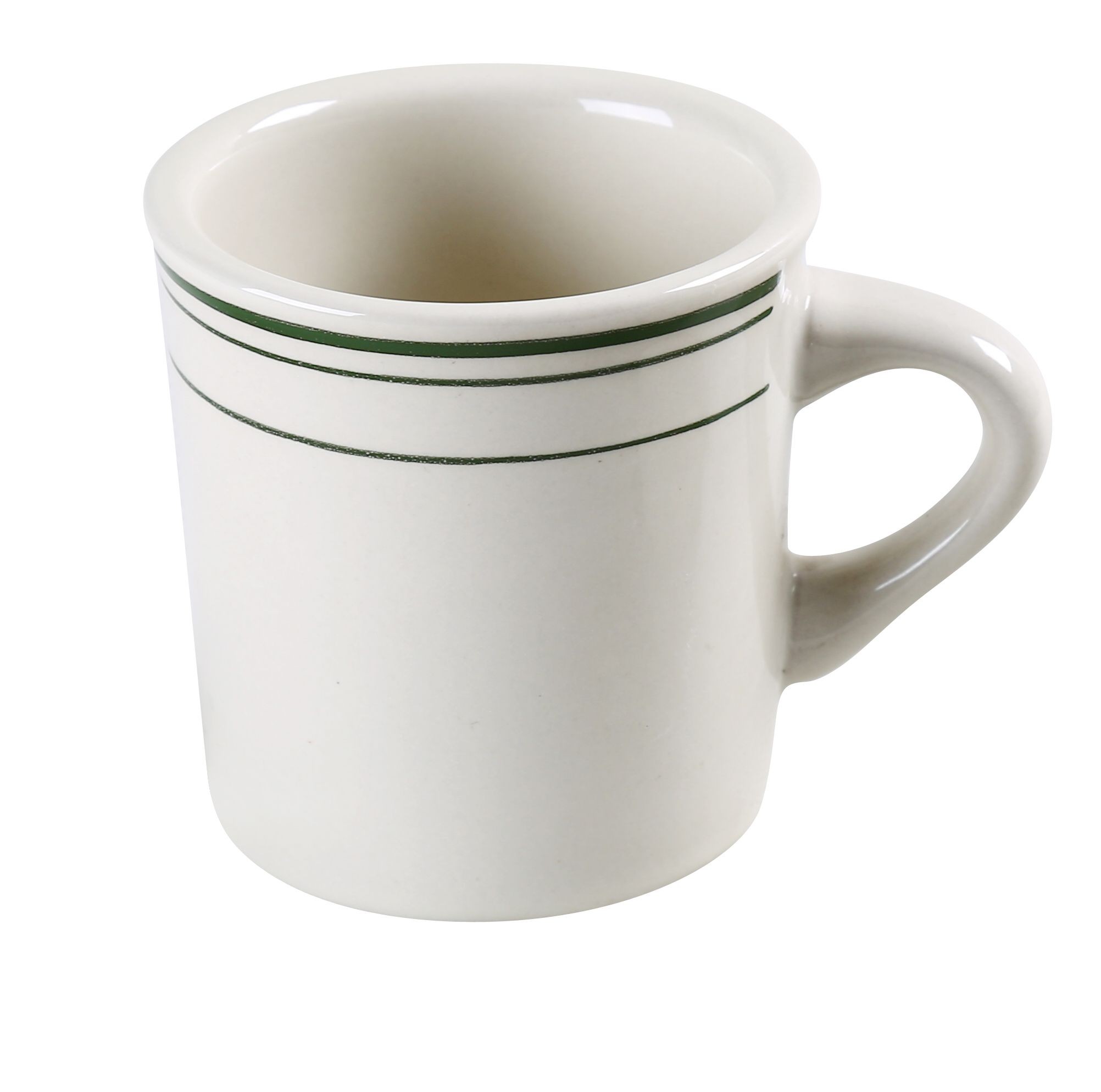 Yanco GB-38 Green Band 3 1/8" Mug 8 oz.