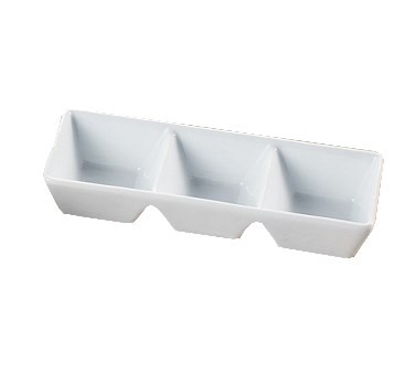 Yanco ML-737 Mainland 7" x 2 1/2" x 1 1/4" Three Divided Tray