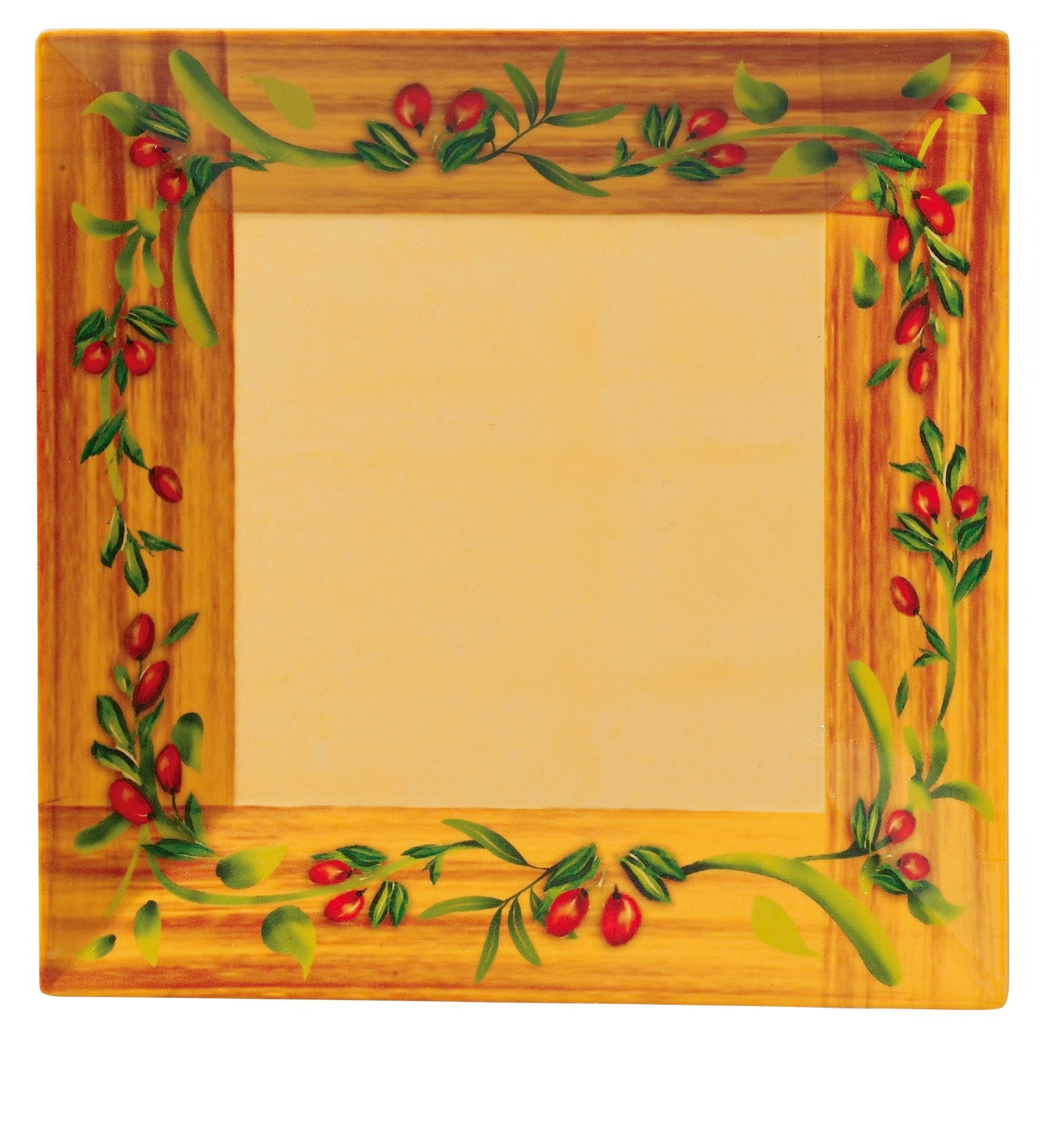Yanco OL-106 Olive 6" Square Plate