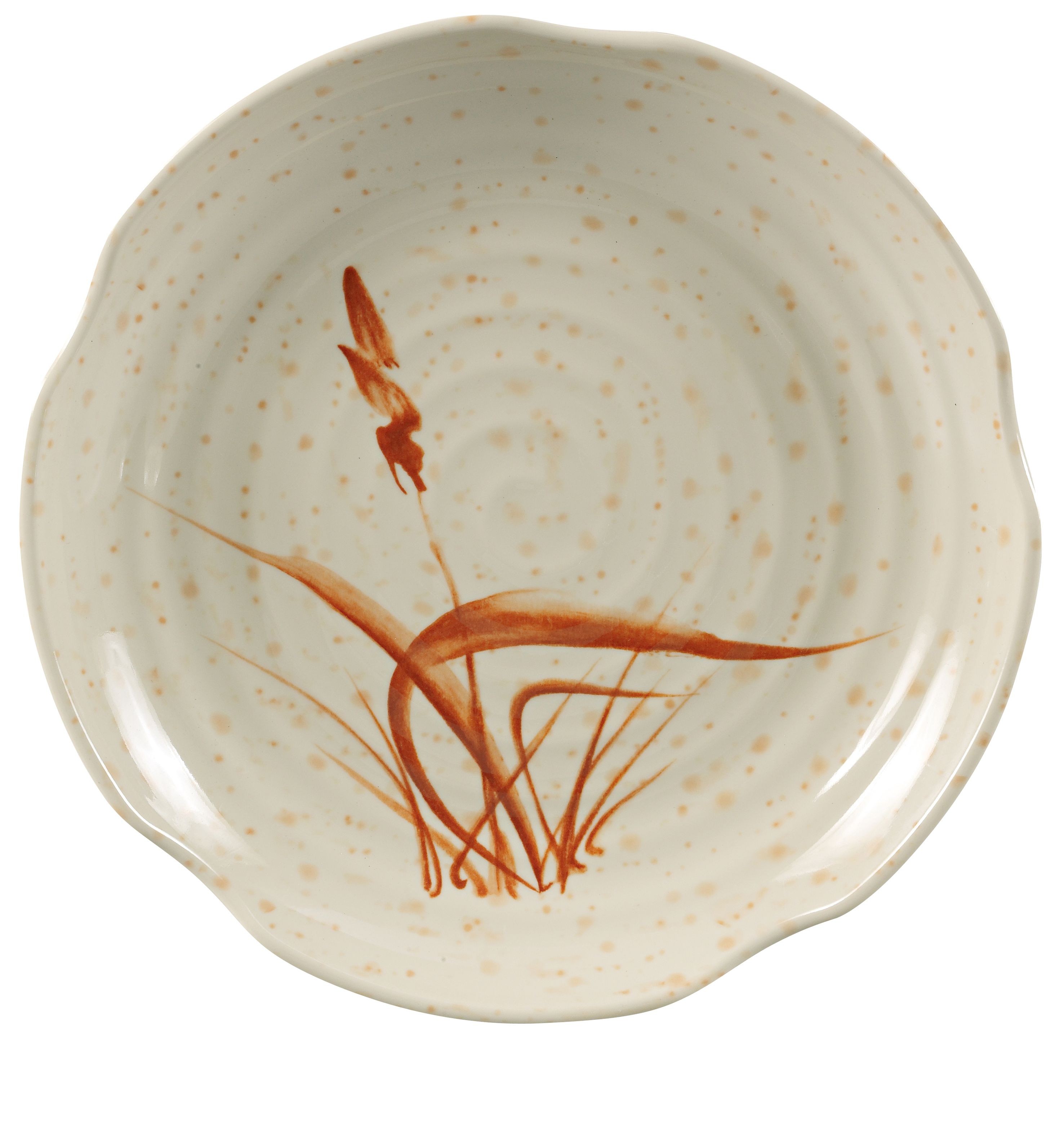 Yanco OR-1810 Gold Orchis 10 1/2" Lotus Shape Plate