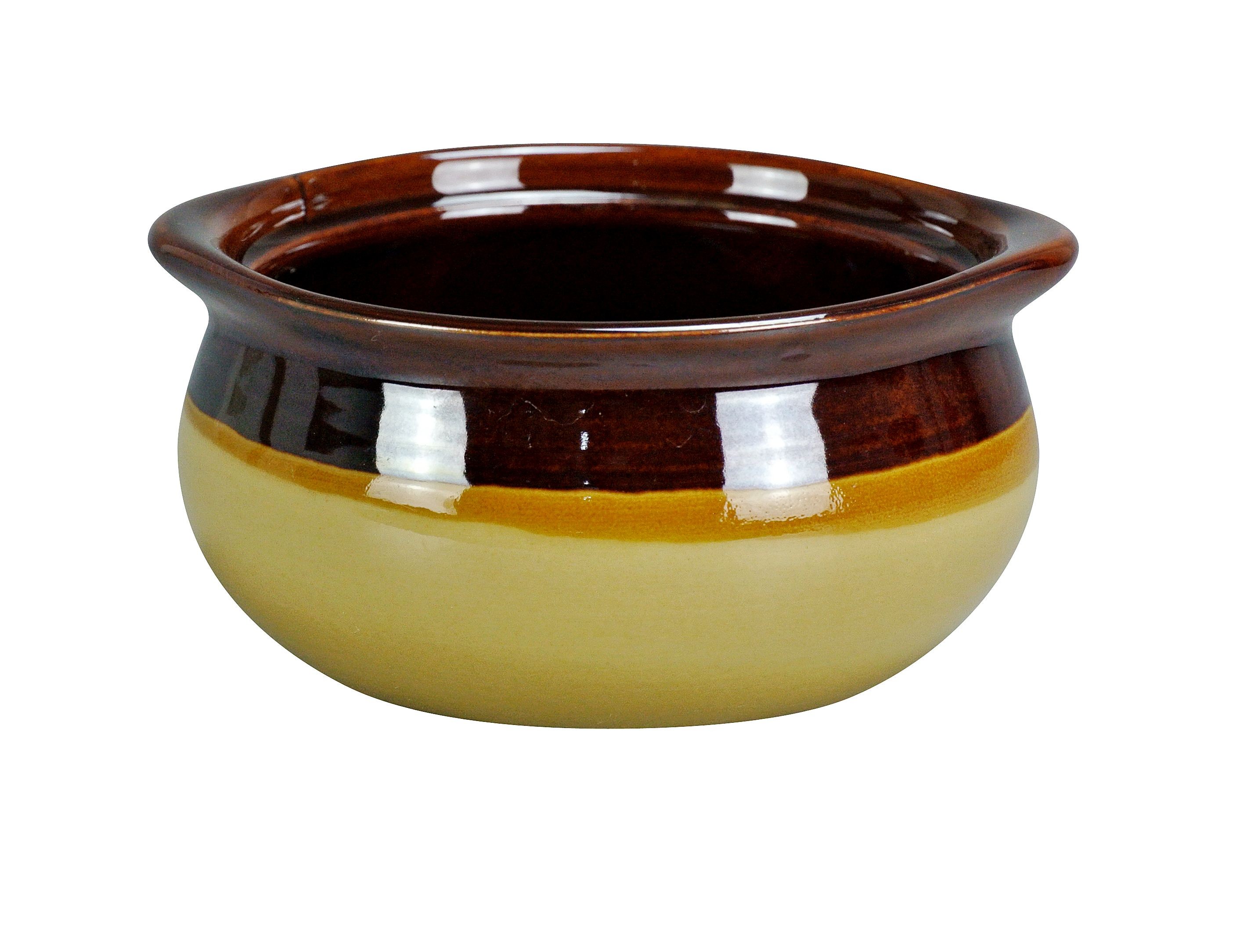 Yanco OS-12-C Accessories Onion Soup Crock, Two Tone 12 oz. 