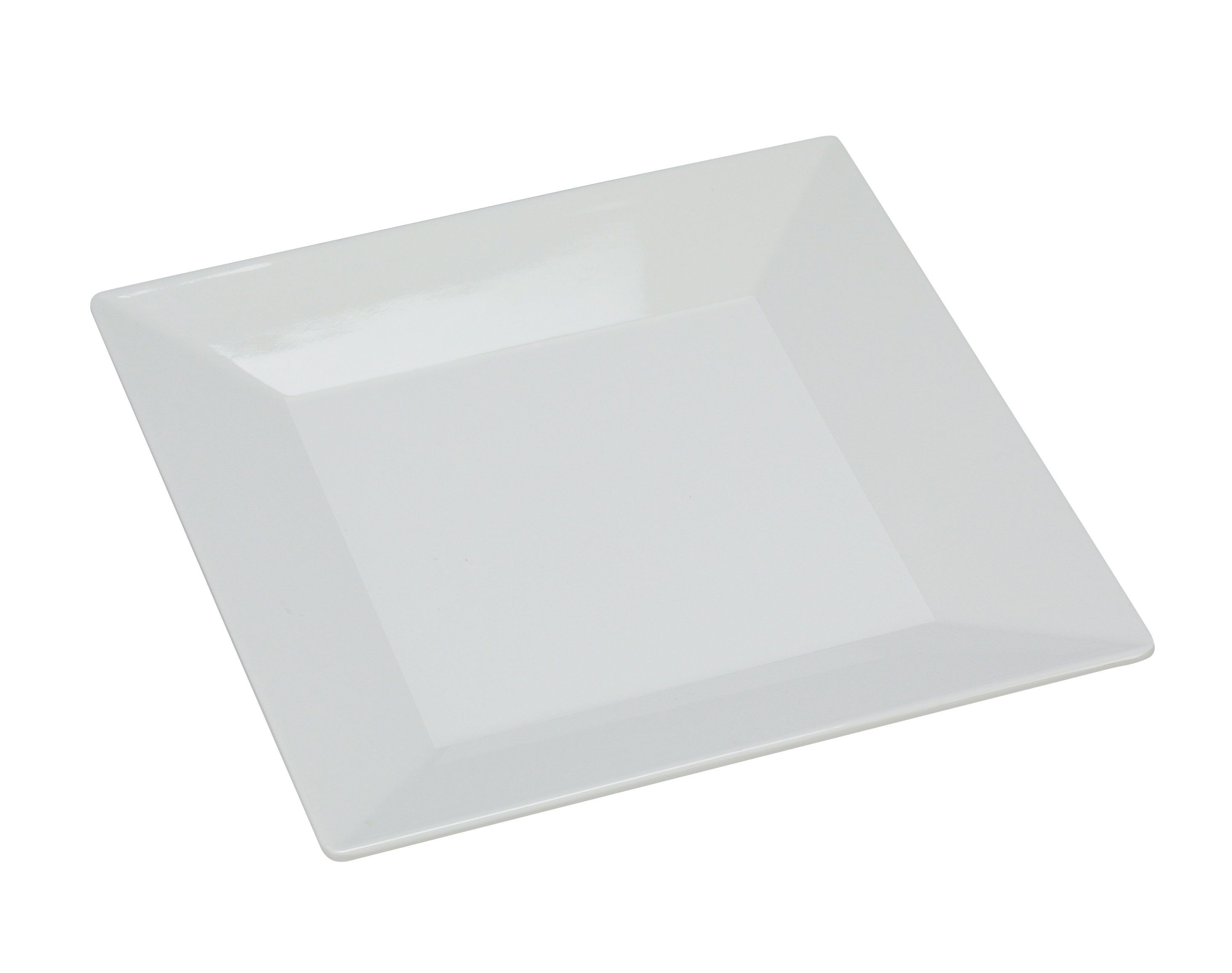 Yanco RM-114 Rome 14" Square White Melamine Serving Plate