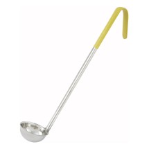 Winco LDC-1 Color-Coded Ladle 1 oz. with Yellow Handle