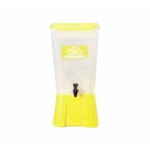 TableCraft 1055 5 Gallon Yellow Plastic Beverage Dispenser