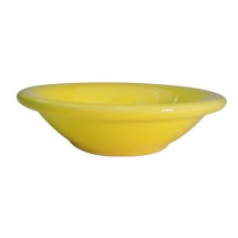 CAC China LV-11-Y Las Vegas Rolled Edge Yellow Fruit Bowl 4.75 oz.
