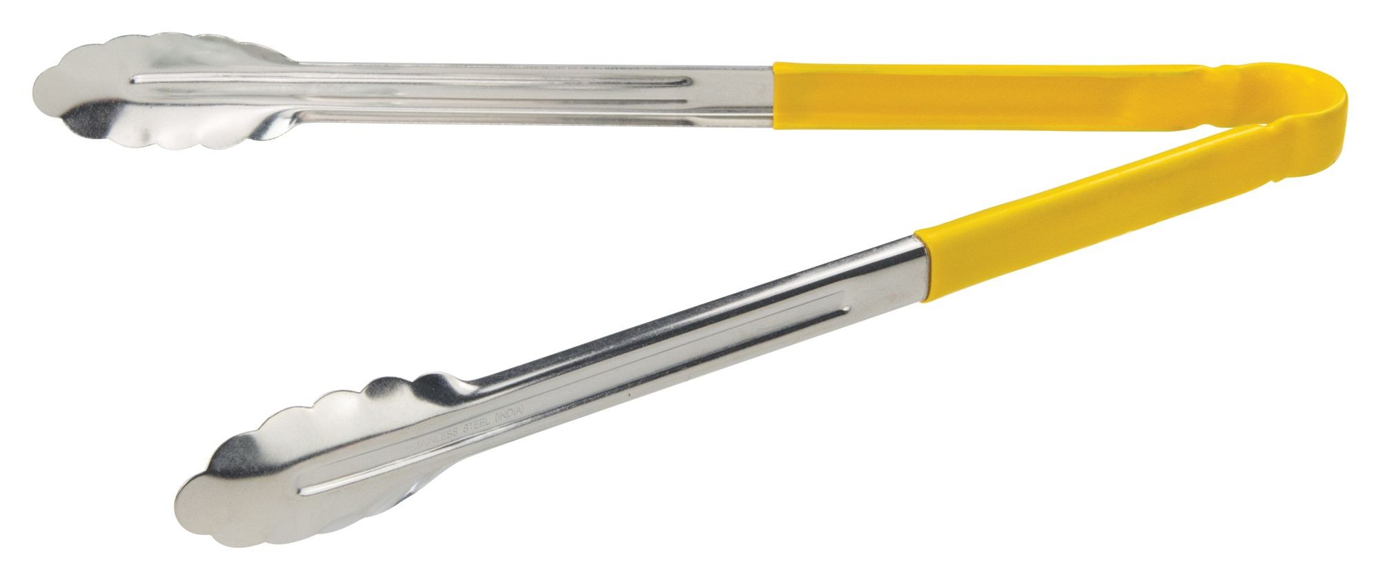 Winco UT-16HP-Y Yellow Heavy Duty Utility Tong with Plastic Handle 16"