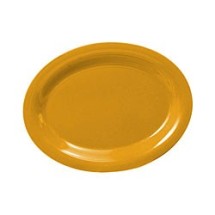 Thunder Group CR209YW Yellow Melamine Oval Platter, 9-1/2&quot; x 7-1/4&quot;