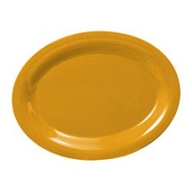 Thunder Group CR212YW Yellow Melamine Oval Platter, 12&quot; x 9&quot;