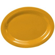 Thunder Group CR213YW Yellow Melamine Oval Platter, 13-1/2&quot; x 10-1/2&quot;