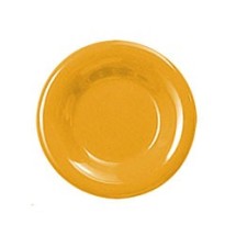 Thunder Group CR007YW Yellow Melamine Wide Rim Round Plate 7-1/2&quot;