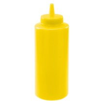 Winco PSB-12Y Yellow Plastic 12 oz. Squeeze Bottle