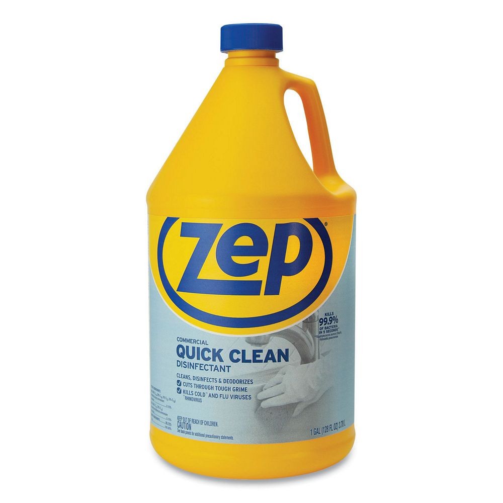 Zep Quick Clean Disinfectant, Fresh, 1 Gallon Jug, 4/Carton